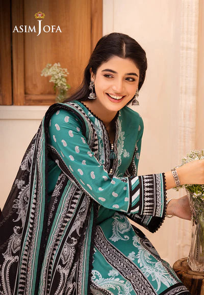 Asim Jofa | Prints Essentials | AJUB-03 - Hoorain Designer Wear - Pakistani Designer Clothes for women, in United Kingdom, United states, CA and Australia
