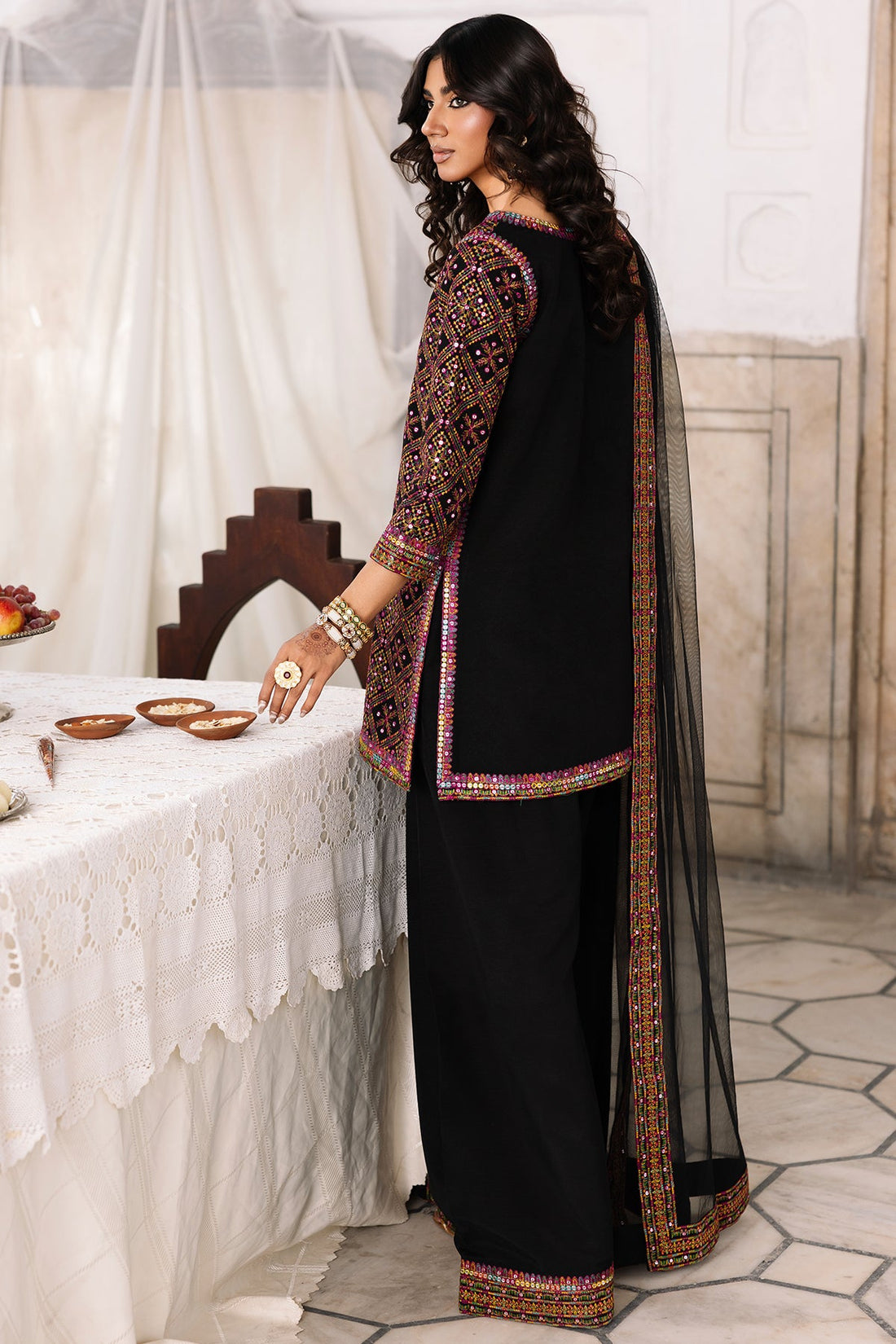 Charizma | Festive Pret | 3-Pcs Embroidered Raw Silk CMA-6-327