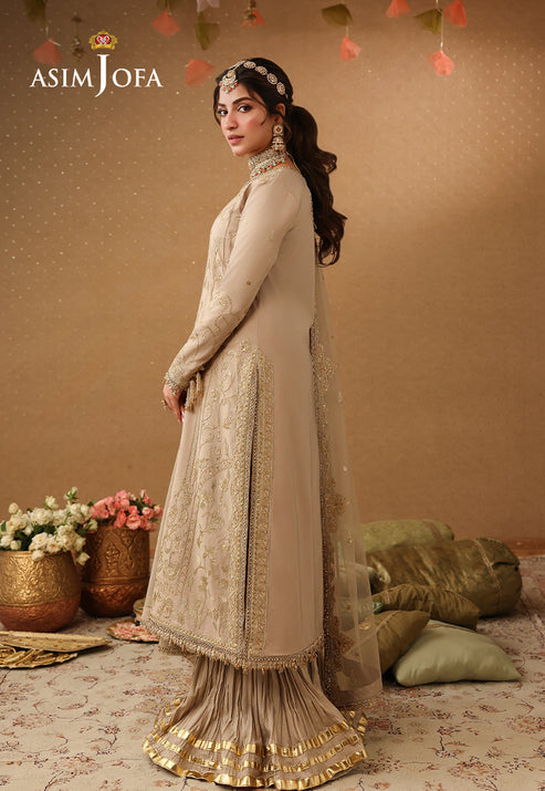 beige dress pakistani Beige Silk Pakistani Pant Salwar Suit With Diamonds