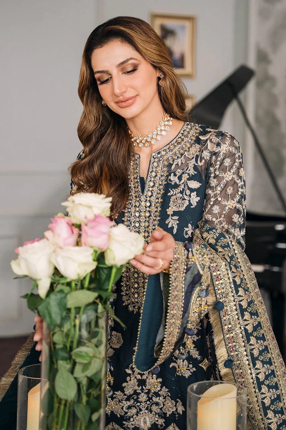 Baroque | Chantelle Embroidered Collection | CH12-01 - Pakistani Clothes for women, in United Kingdom and United States