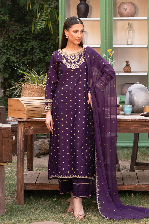 Kross Kulture | Luxury Baharaneh | Baharaneh (Purple) KLX-00923