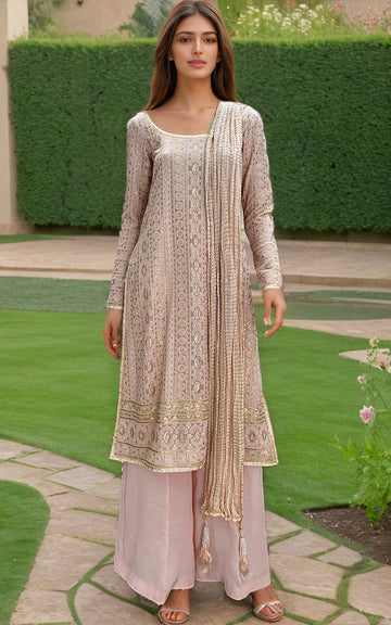 Threads and Motifs | Formal Dresses 25 | Embroidered Shirt With Trouser And Dupatta
