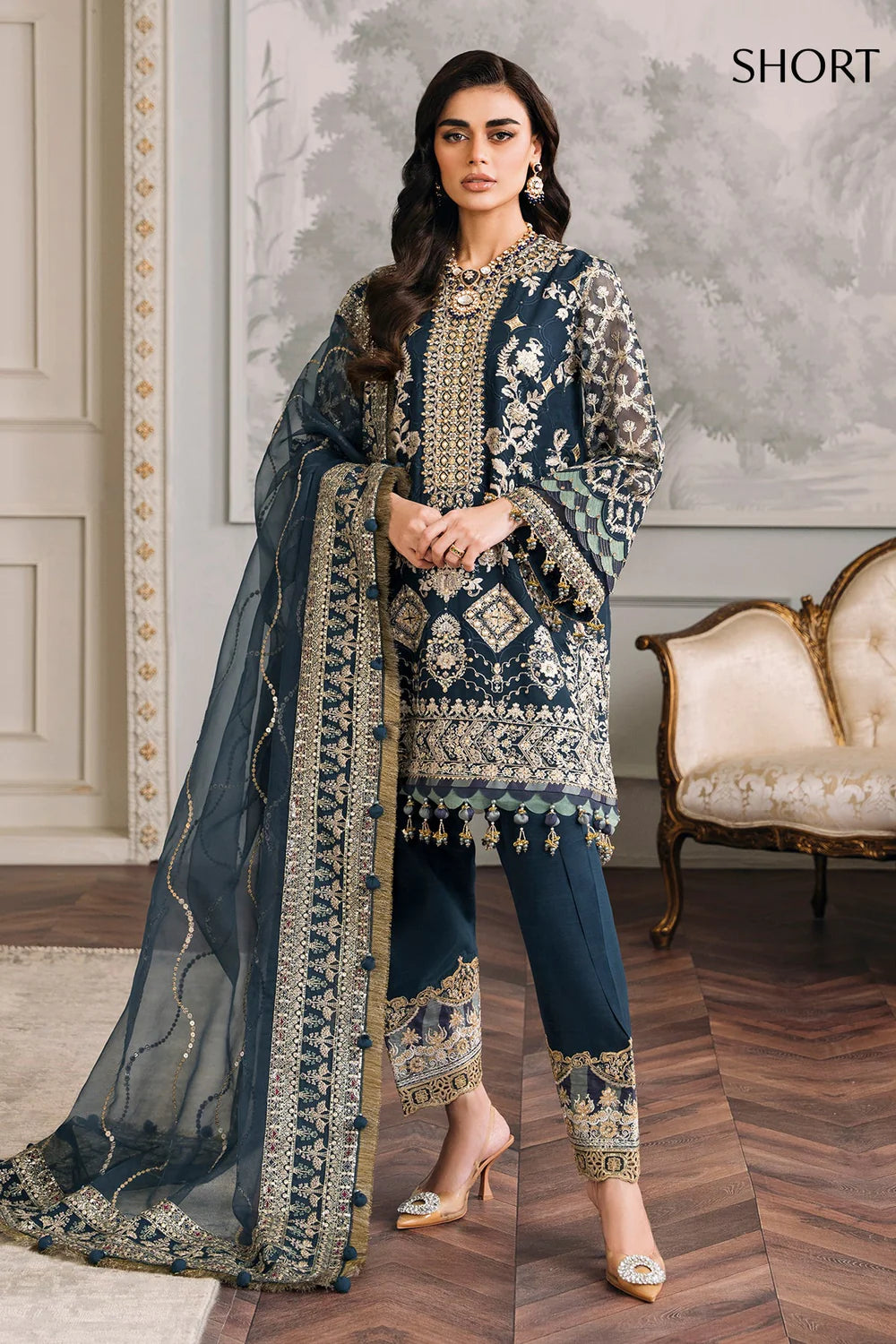 Baroque | Chantelle Embroidered Collection | CH12-01 - Pakistani Clothes for women, in United Kingdom and United States