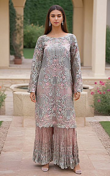 Threads and Motifs | Formal Dresses 25 | Embroidered Shirt With Dupatta And Gharara