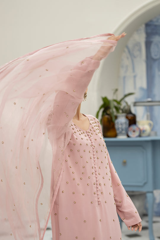 Purple haze Pret Studio | Noubahar Luxury Formals | Pale Pink - Pakistani Clothes for women, in United Kingdom and United States