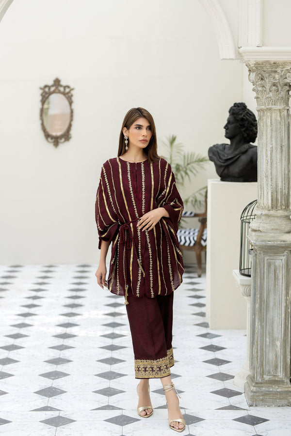 Purple haze Pret Studio | Noubahar Luxury Formals | Burgundy Love - Pakistani Clothes for women, in United Kingdom and United States