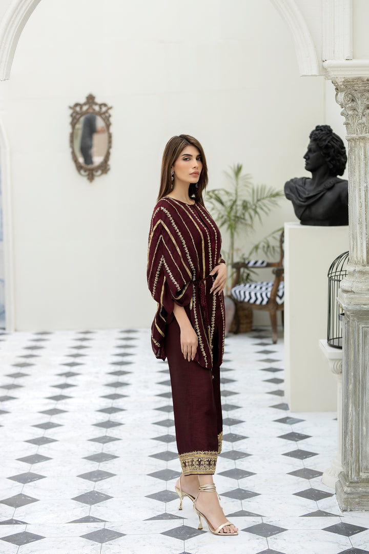 Purple haze Pret Studio | Noubahar Luxury Formals | Burgundy Love - Pakistani Clothes for women, in United Kingdom and United States