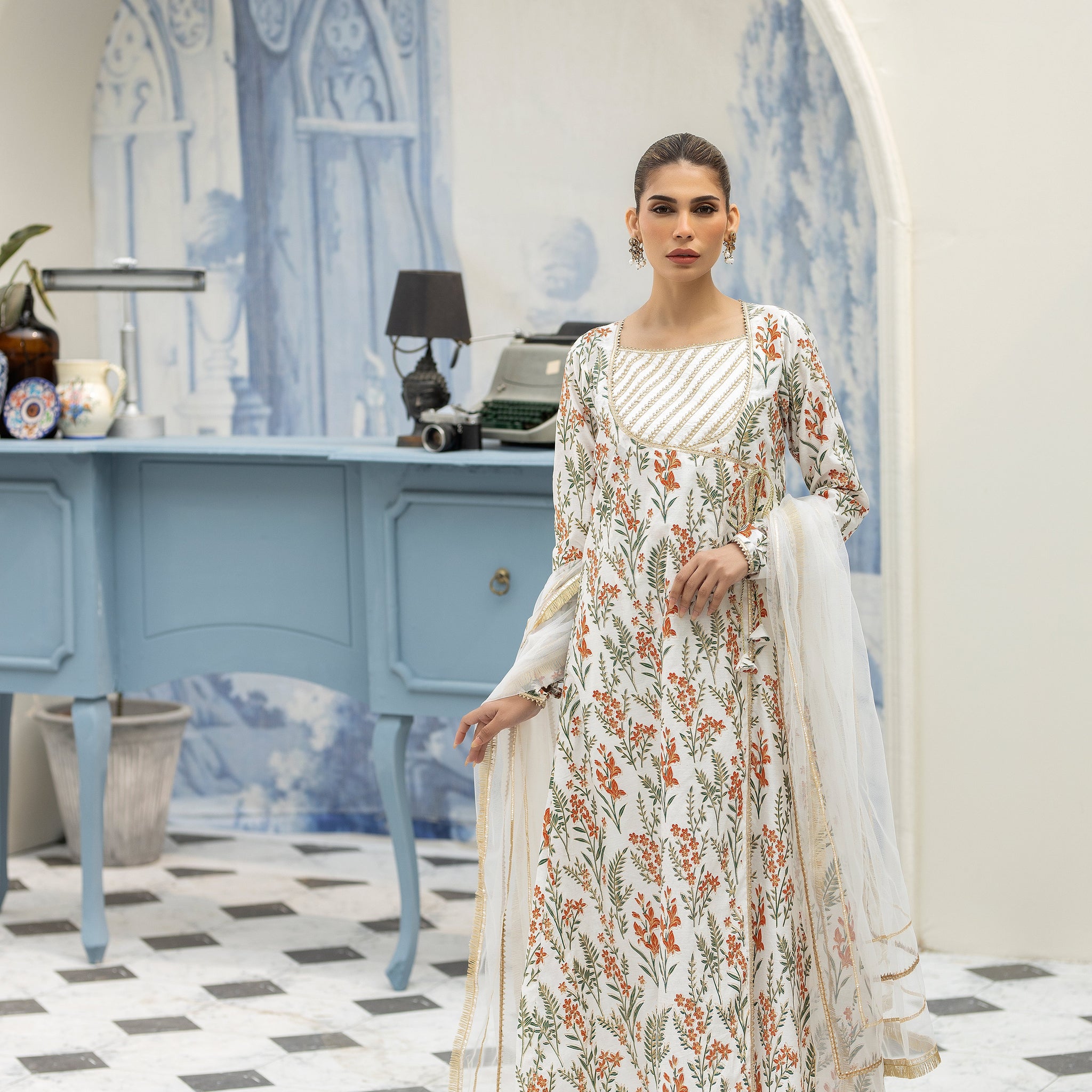 Purple haze Pret Studio | Noubahar Luxury Formals | Floral Anrakha - Pakistani Clothes for women, in United Kingdom and United States