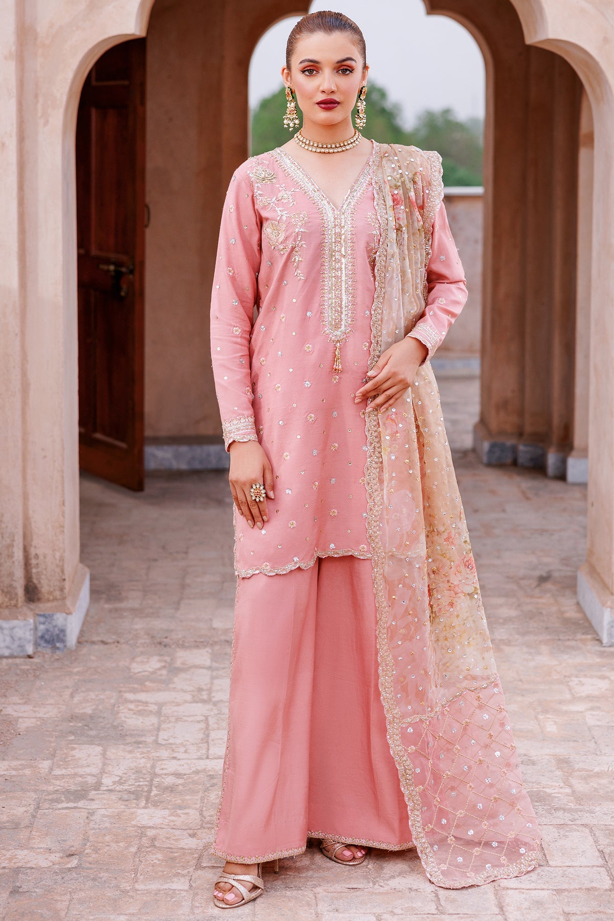 Mina Kashif | Shahbano Luxury Pret 24 | Amber - Pakistani Clothes for women, in United Kingdom and United States