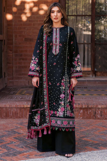 Farasha | Summer Weaves Embroidered Lawn | Ornate Noir