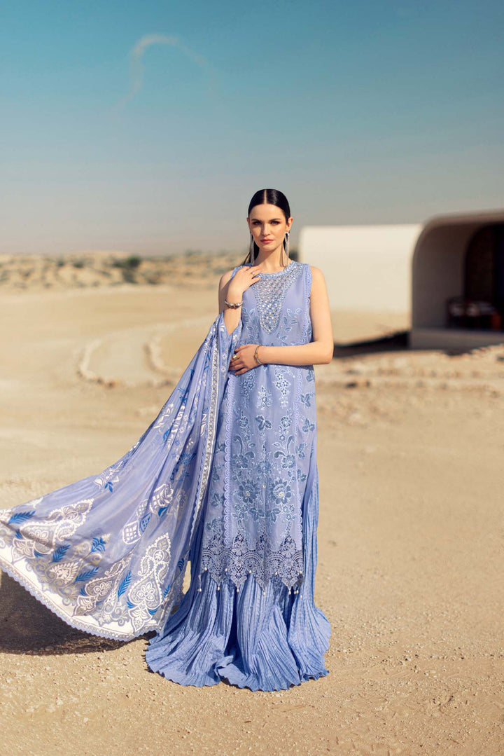 Noor By Saadia Asad | Eid Handwork Laserkari Lawn 24 | D4 - Hoorain Designer Wear - Pakistani Designer Clothes for women, in United Kingdom, United states, CA and Australia