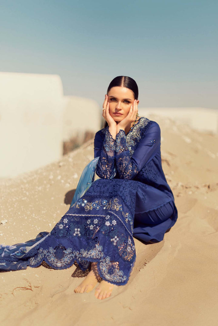 Noor By Saadia Asad | Eid Handwork Laserkari Lawn 24 | D12 - Hoorain Designer Wear - Pakistani Designer Clothes for women, in United Kingdom, United states, CA and Australia