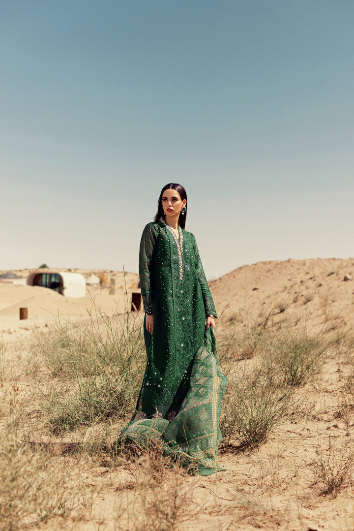 Noor By Saadia Asad | Eid Handwork Laserkari Lawn 24 | D8 - Hoorain Designer Wear - Pakistani Designer Clothes for women, in United Kingdom, United states, CA and Australia