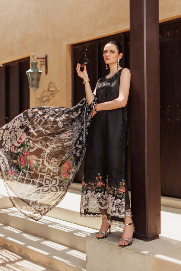 Noor By Saadia Asad | Eid Handwork Laserkari Lawn 24 | D6 - Hoorain Designer Wear - Pakistani Designer Clothes for women, in United Kingdom, United states, CA and Australia