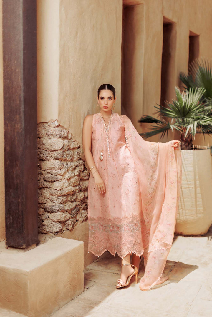Noor By Saadia Asad | Eid Handwork Laserkari Lawn 24 | D10 - Hoorain Designer Wear - Pakistani Designer Clothes for women, in United Kingdom, United states, CA and Australia