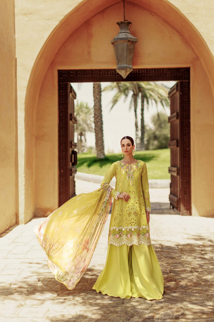 Noor By Saadia Asad | Eid Handwork Laserkari Lawn 24 | D1 - Hoorain Designer Wear - Pakistani Designer Clothes for women, in United Kingdom, United states, CA and Australia