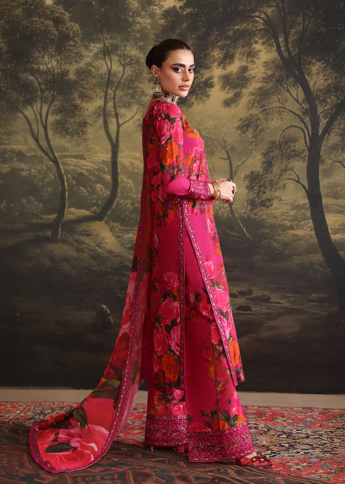 Humjoli | Rehana Luxury Collection | PINK ROSE