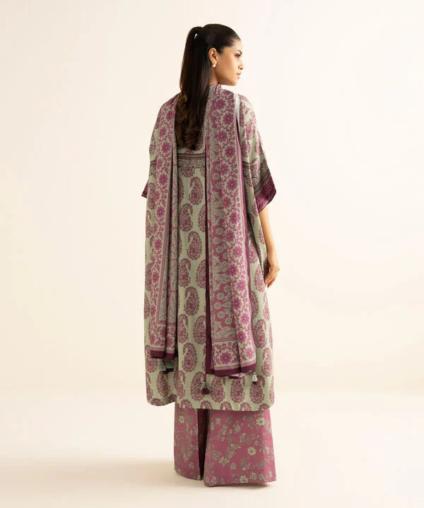 Sapphire | Fall Winter 25 |3 Piece - Printed Linen Suit 0U3PDY25V832