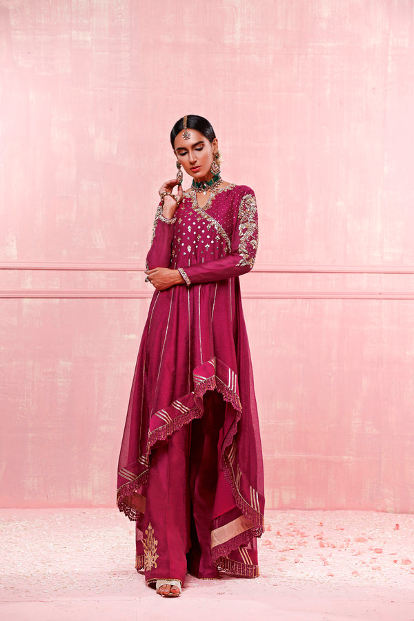 Wahajmkhan | Festive Fiesta Formals | MAGENTA MAGNIFICENCE - Pakistani Clothes for women, in United Kingdom and United States