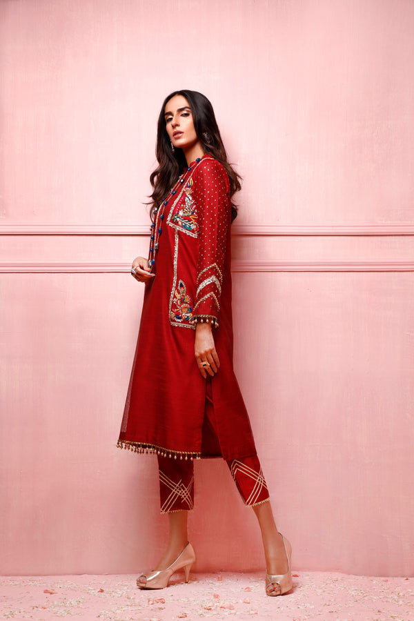 Wahajmkhan | Festive Fiesta Formals | RED ROUGE - Pakistani Clothes for women, in United Kingdom and United States