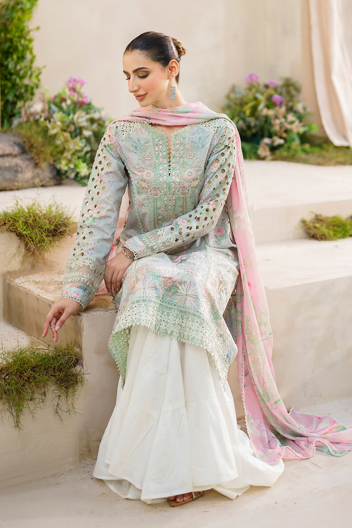 Iznik | Festive lawn 24 | SFL-07 - Pakistani Clothes for women, in United Kingdom and United States