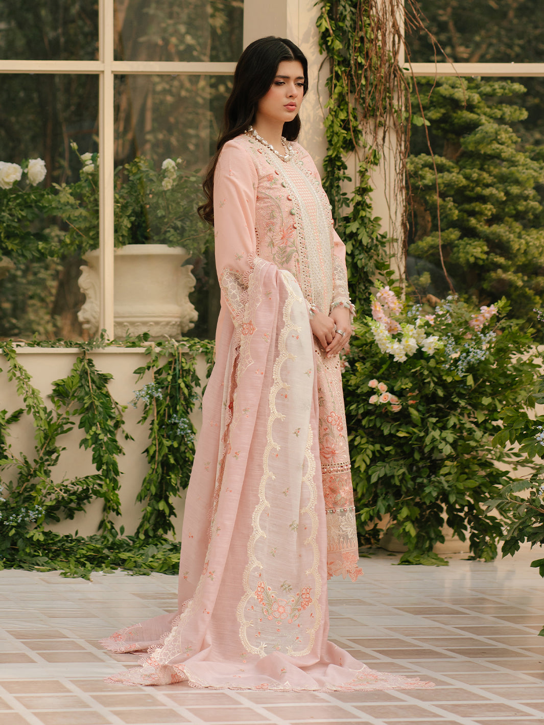 Bin Ilyas | Freesia Embroidered Lawn 25 | 101 - A