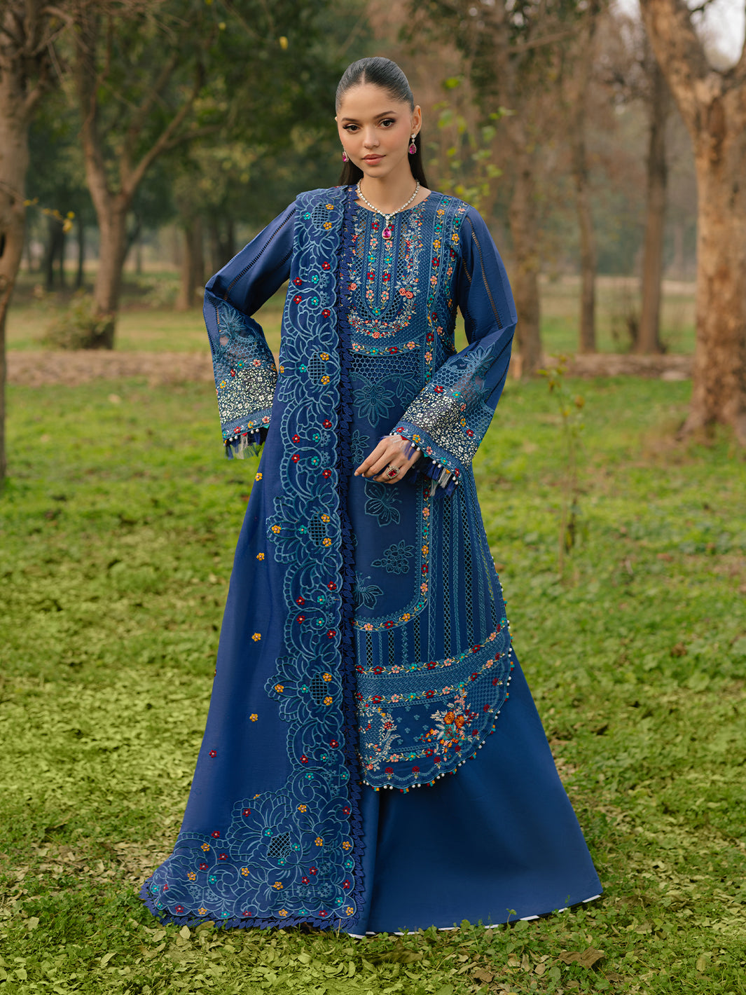 Bin Ilyas | Freesia Embroidered Lawn 25 | 102 - B