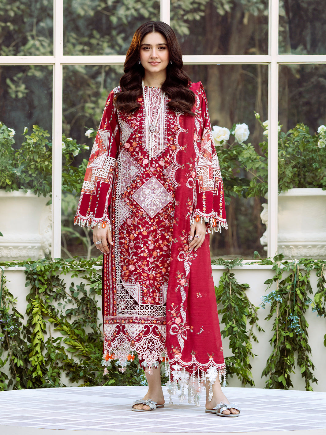 Bin Ilyas | Freesia Embroidered Lawn 25 | 103 - A