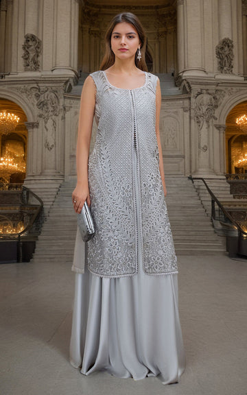 Threads and Motifs | Formal Dresses 25 | Embroidered Jacket With Skirt