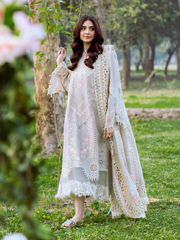 Bin Ilyas | Freesia Embroidered Lawn 25 | 104 - B