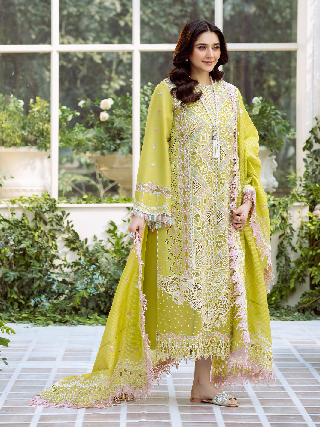 Bin Ilyas | Freesia Embroidered Lawn 25 | 105 - A