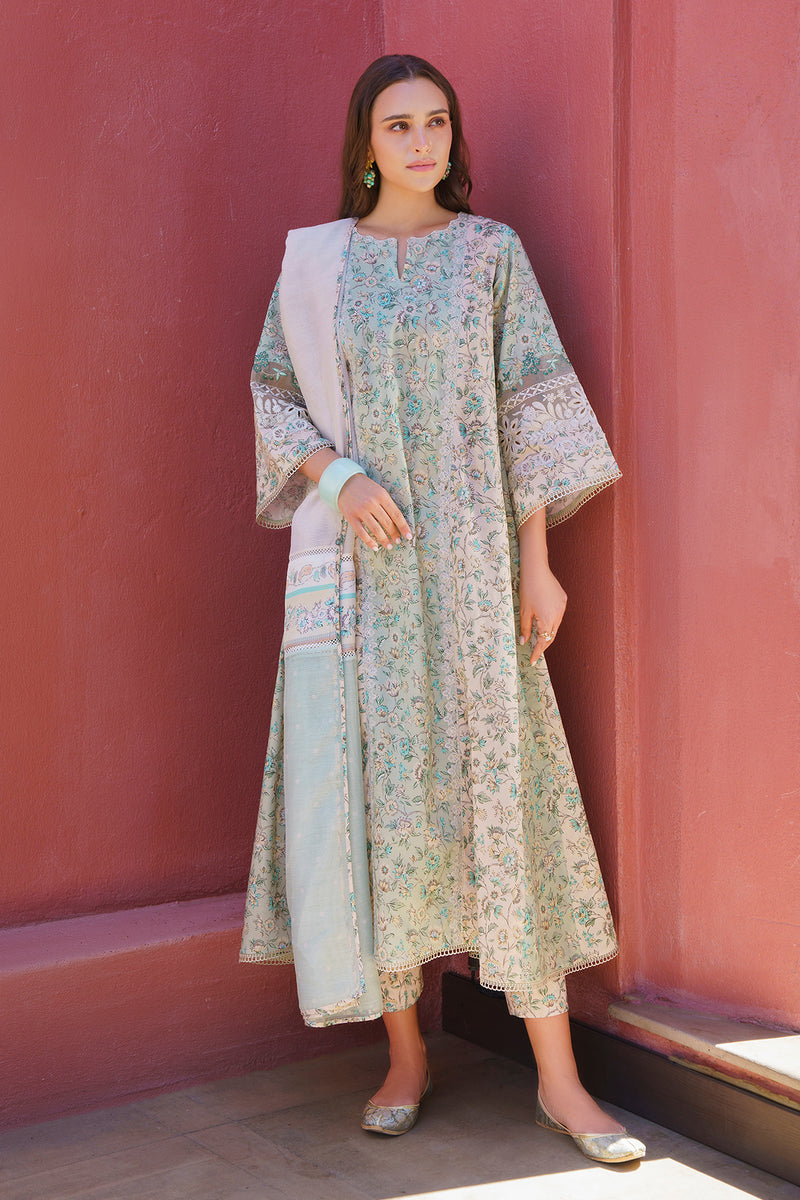 Baroque | Luxury Pret 24 | LAWN UF-577 - Pakistani Clothes for women, in United Kingdom and United States