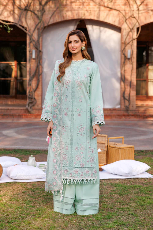 Farasha | Kaavish Lawn 24 | WHISPER MINT - Hoorain Designer Wear - Pakistani Ladies Branded Stitched Clothes in United Kingdom, United states, CA and Australia