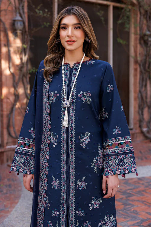 Farasha | Kaavish Lawn 24 | DEEP SAPPHIRE - Pakistani Clothes for women, in United Kingdom and United States