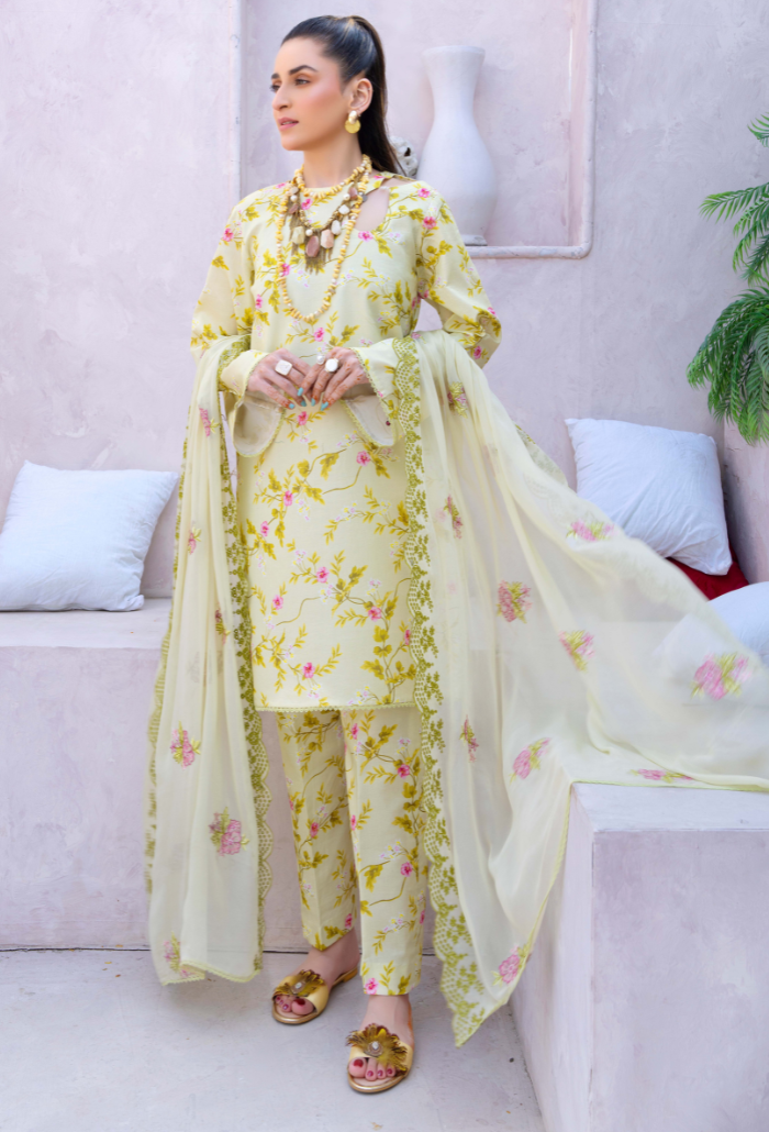 Humdum | Gardenia Lawn 24 | PLG 3 - D07 - Pakistani Clothes for women, in United Kingdom and United States