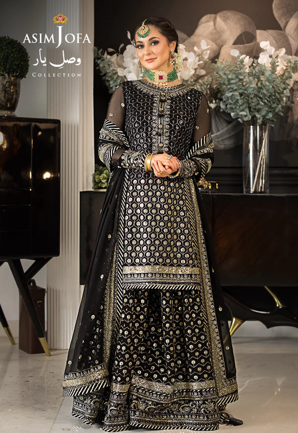 Asim Jofa | Vasl-e-Yar | AJVY-05 - Hoorain Designer Wear - Pakistani Ladies Branded Stitched Clothes in United Kingdom, United states, CA and Australia