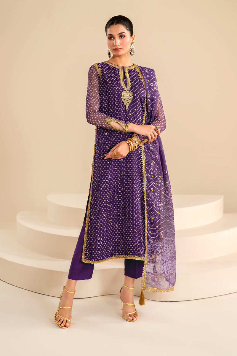 Baroque | Luxury Pret 24 | CHIFFON UF-625 - Pakistani Clothes for women, in United Kingdom and United States