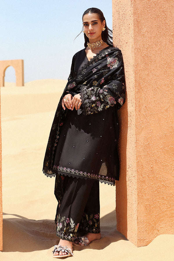 Cross Stitch | Eid Lawn 24 | DEEP SHADOW - Hoorain Designer Wear - Pakistani Designer Clothes for women, in United Kingdom, United states, CA and Australia