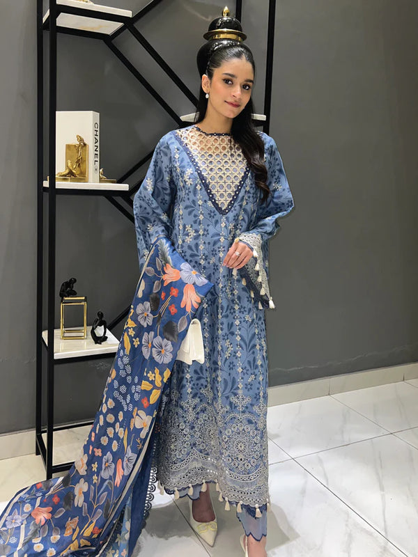 Faiza Faisal | Maya Luxury Lawn | Gamze - Hoorain Designer Wear - Pakistani Ladies Branded Stitched Clothes in United Kingdom, United states, CA and Australia