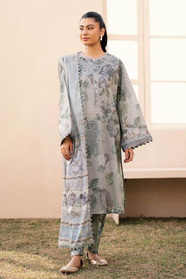 Baroque | Luxury Pret 24 | LAWN UF-605 - Pakistani Clothes for women, in United Kingdom and United States