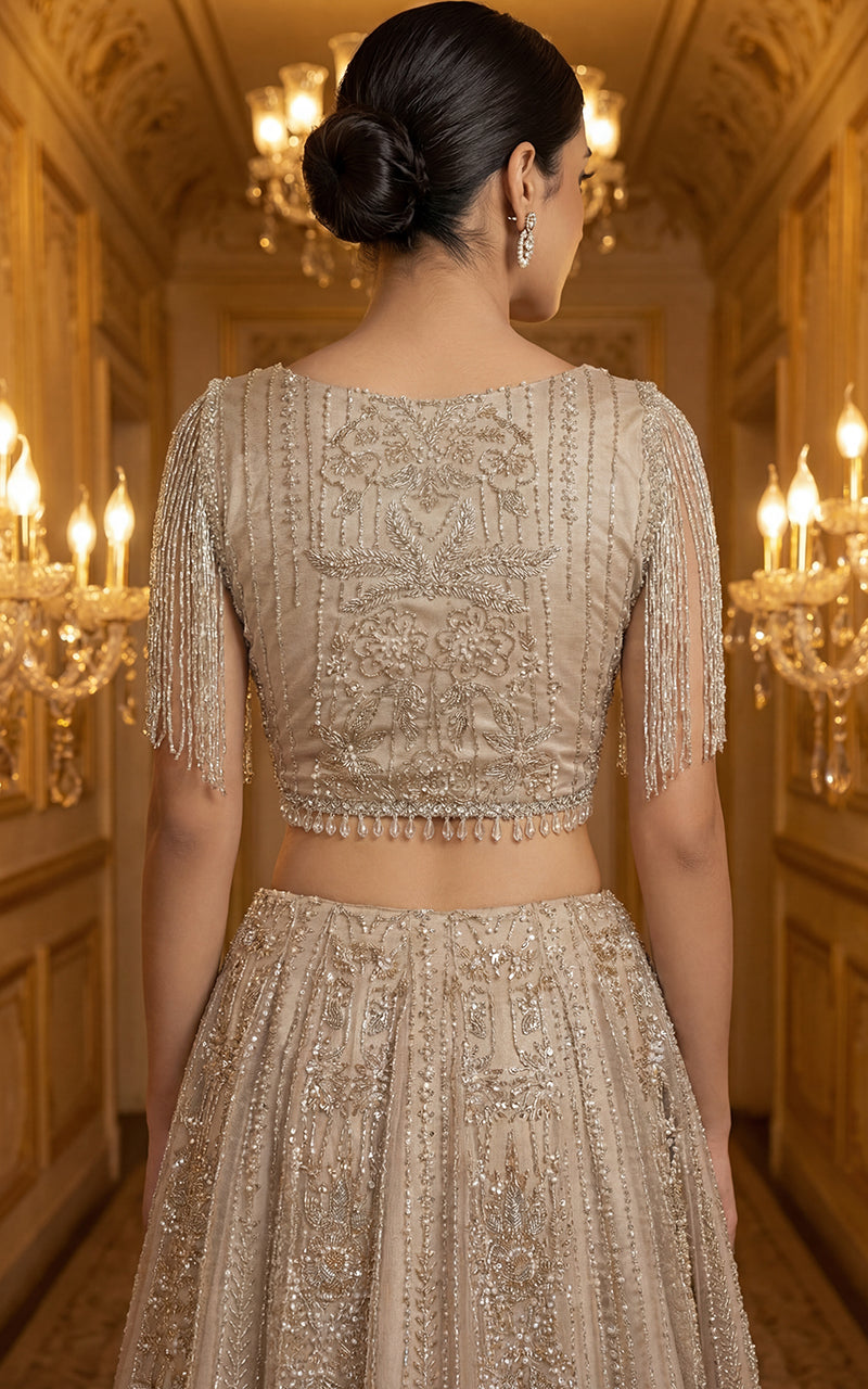 slim fit dress slacks Traditional Pakistani Bridal Dress in Golden Maxi Style Online  Nameera by  Farooq