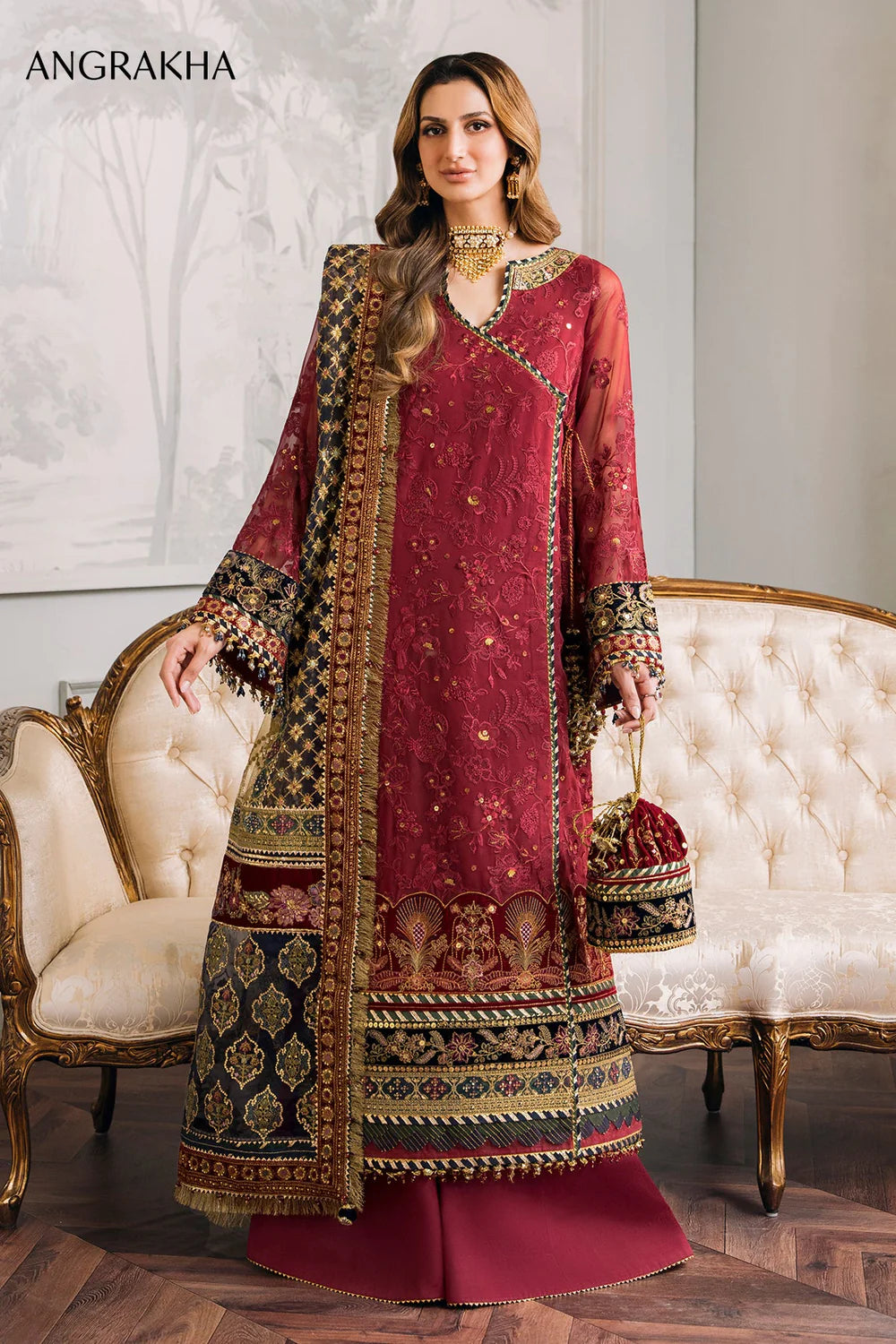 Baroque | Chantelle Embroidered Collection | CH12-07 - Pakistani Clothes for women, in United Kingdom and United States