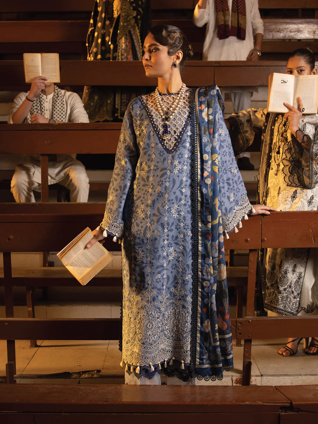 Faiza Faisal | Maya Luxury Lawn | Gamze - Pakistani Clothes for women, in United Kingdom and United States