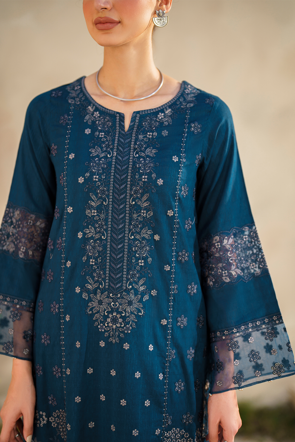 Iznik | Festive lawn 24 | SFL-01 - Pakistani Clothes for women, in United Kingdom and United States