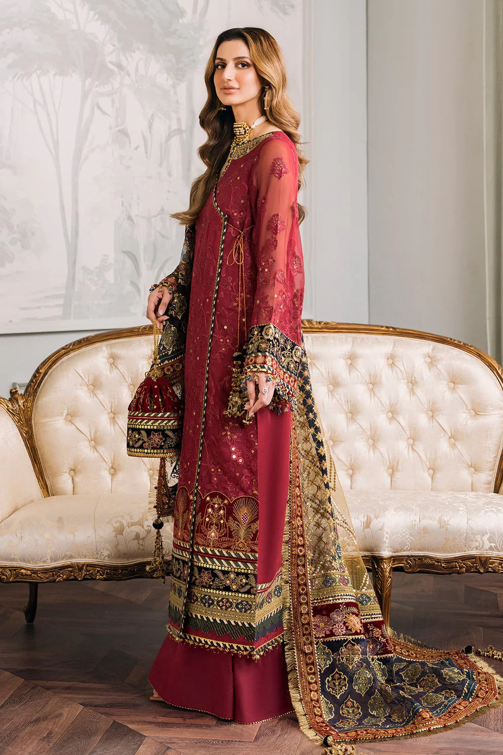 Baroque | Chantelle Embroidered Collection | CH12-07 - Pakistani Clothes for women, in United Kingdom and United States