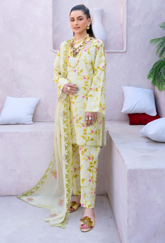 Humdum | Gardenia Lawn 24 | PLG 3 - D07 - Pakistani Clothes for women, in United Kingdom and United States