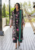 Elaf Premium | Printed Collection 24 | EEP-02A - Dark Floral - Pakistani Clothes for women, in United Kingdom and United States