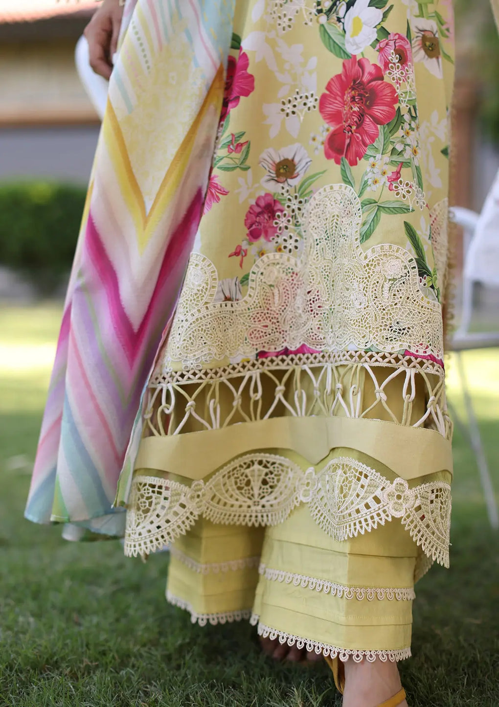 Elaf Premium | Prints Chikankari 24 | 06A SUNSHINE BOUQUET - Pakistani Clothes for women, in United Kingdom and United States