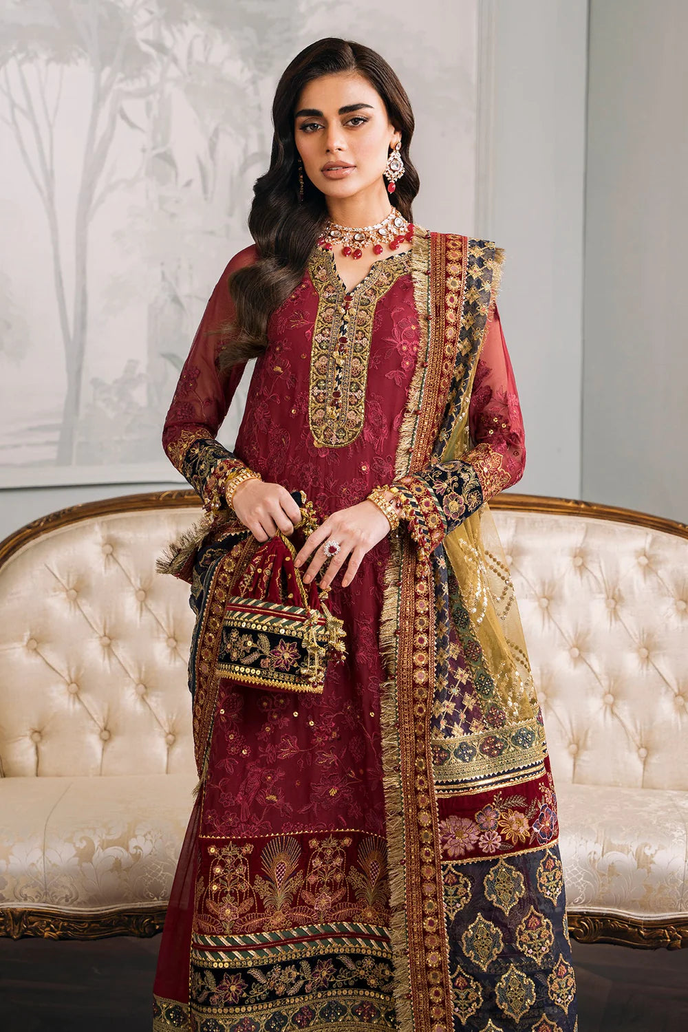 Baroque | Chantelle Embroidered Collection | CH12-07 - Pakistani Clothes for women, in United Kingdom and United States