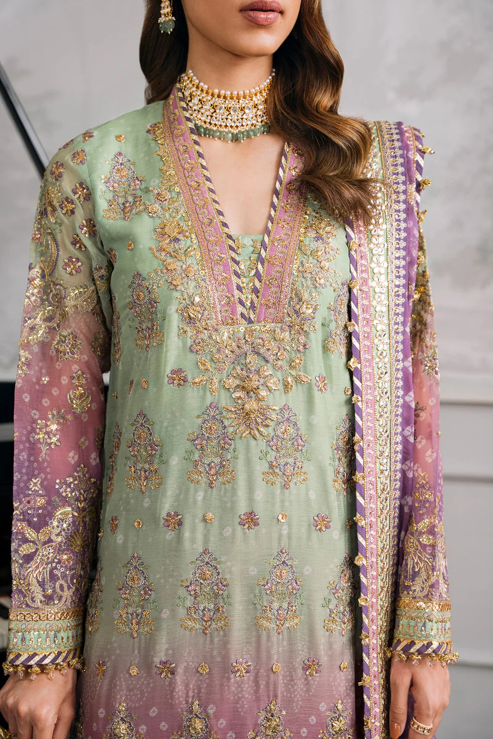 Baroque | Chantelle Embroidered Collection | CH12-08 - Pakistani Clothes for women, in United Kingdom and United States